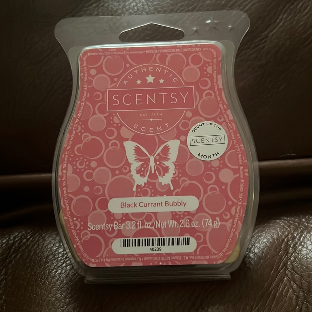 New Black Currant Bubbly Scentsy Bar